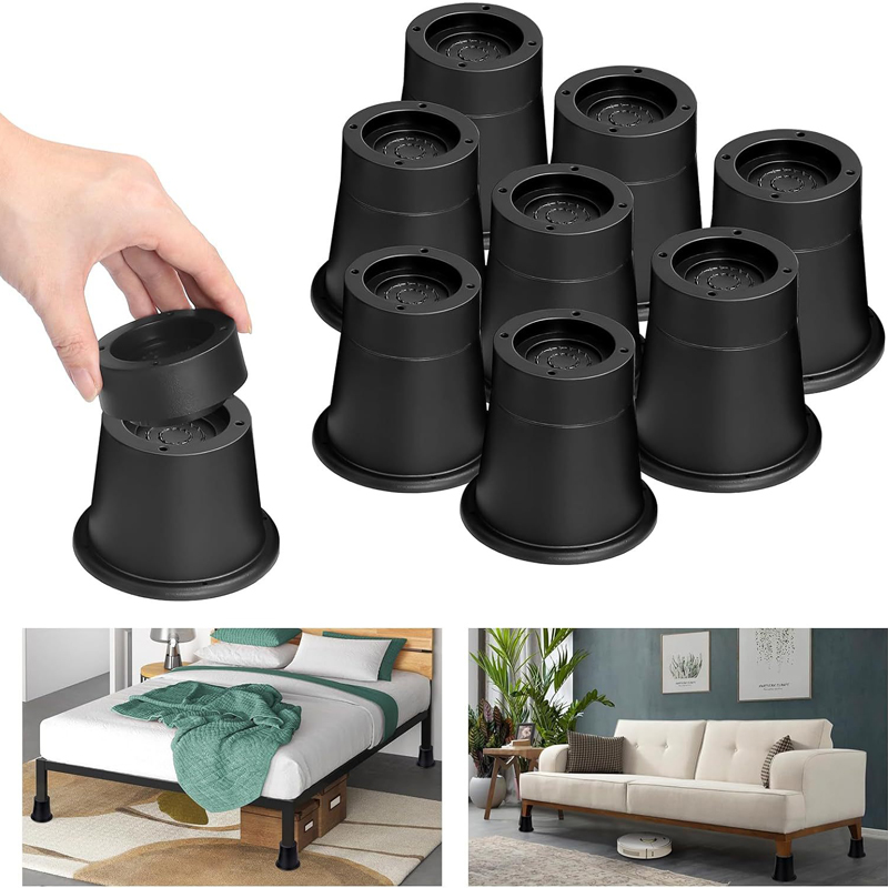 Furniture Hardware Feet - 4Pcs Heavy Duty Furniture Riser Round