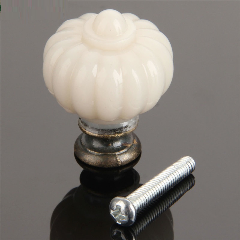 Furniture Hardware Wood - 1Pc Acrylic Ivory White Pumpkin Cabinet