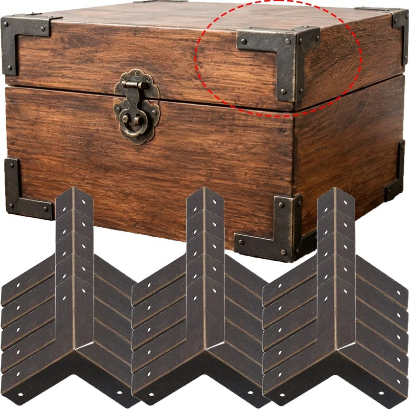 Furniture Hardware Wood - 4/16set Antique Bronze Corner Protectors Iron