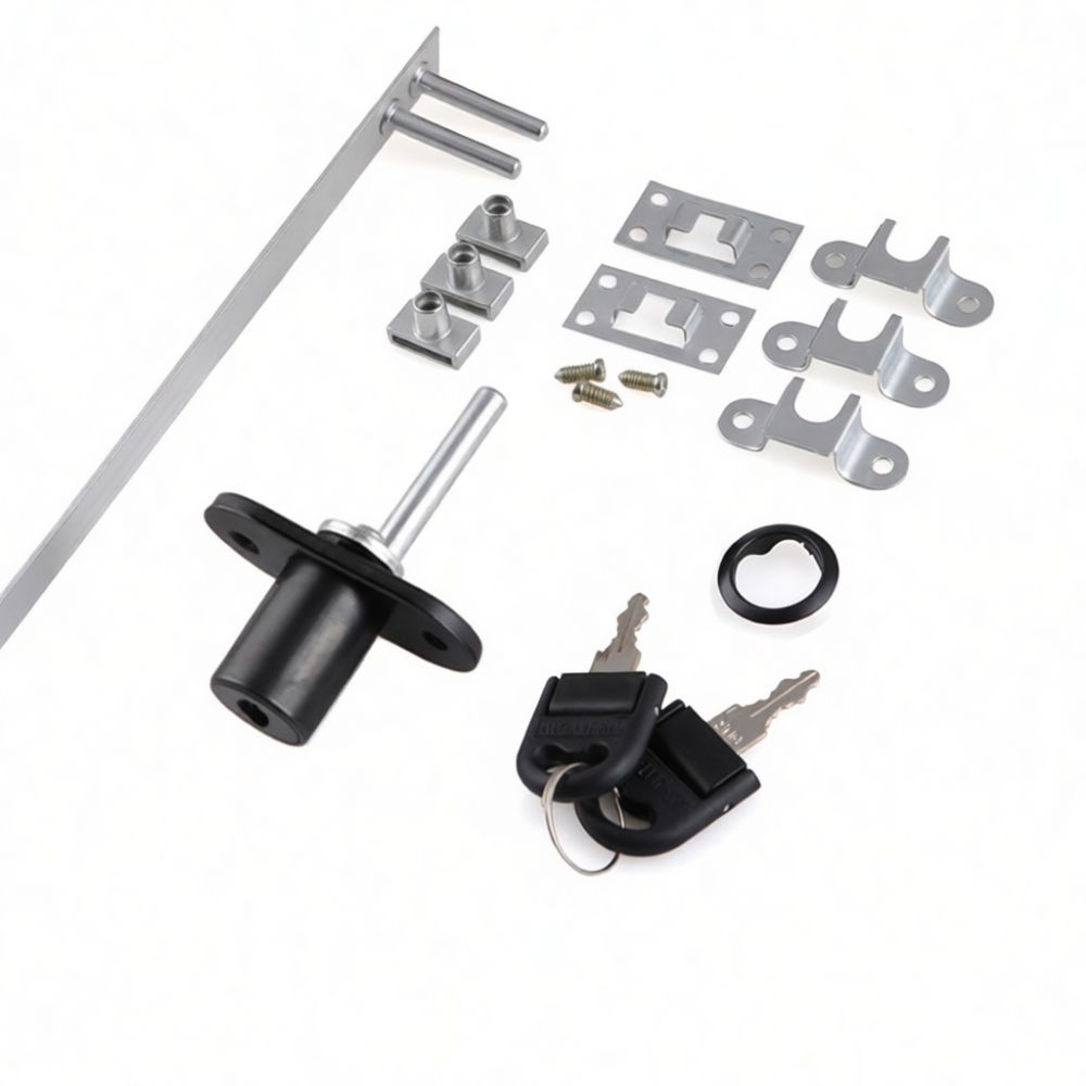 Furniture Ganging Hardware - Cabinet Hardware Triple Drawer Lock Linkage