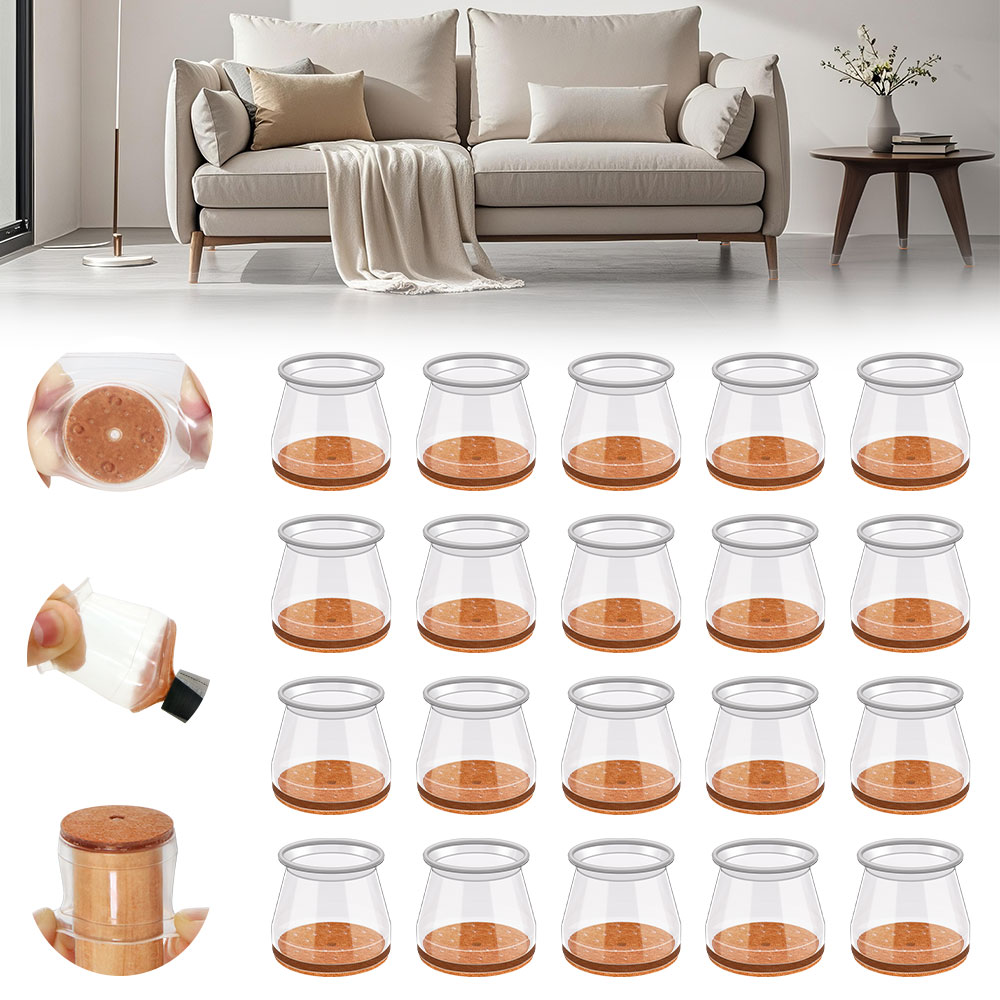 24-36pcs Chair Leg Caps Silico - огляд і ціна Furniture Hardware Feet