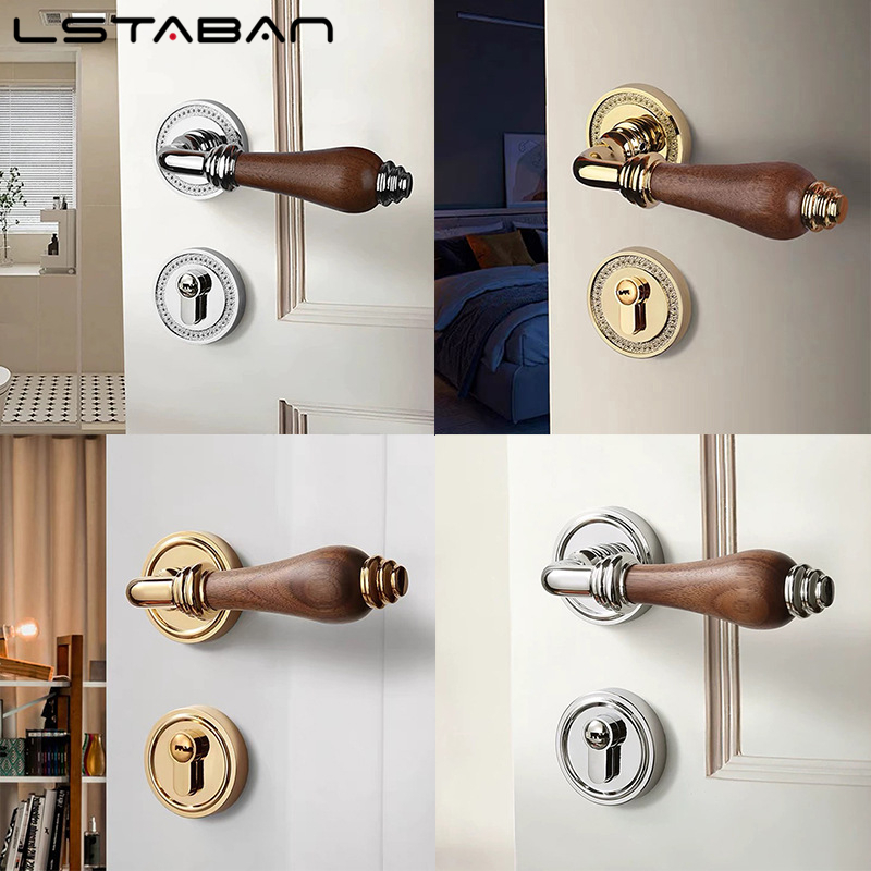 Euro Walnut Wood Handle Door L - огляд і ціна Furniture Hardware Wood
