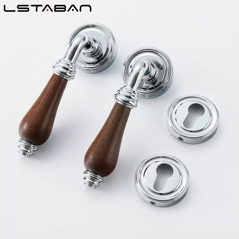 Euro Walnut Wood Handle Door L - огляд і ціна Furniture Hardware Wood