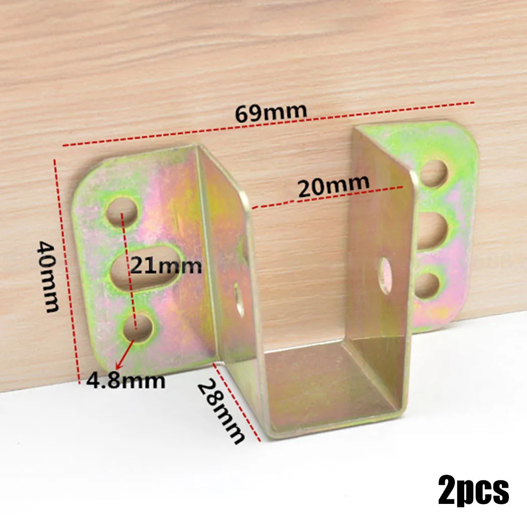 2pcs U Shaped Metal Bed Bracke - огляд і ціна Furniture Hardware Hinges