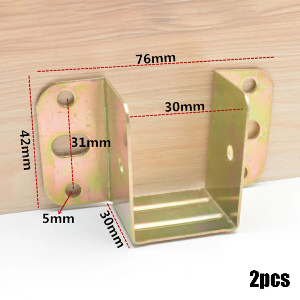 2pcs U Shaped Metal Bed Bracke - огляд і ціна Furniture Hardware Hinges