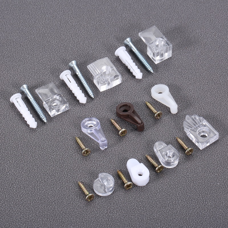 10Pcs Plastic Glass Retainer C - огляд і ціна Shelf Bracket Pair