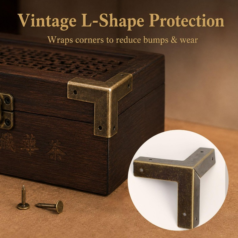 4/16set Antique Bronze Corner  - огляд і ціна Furniture Hardware Wood