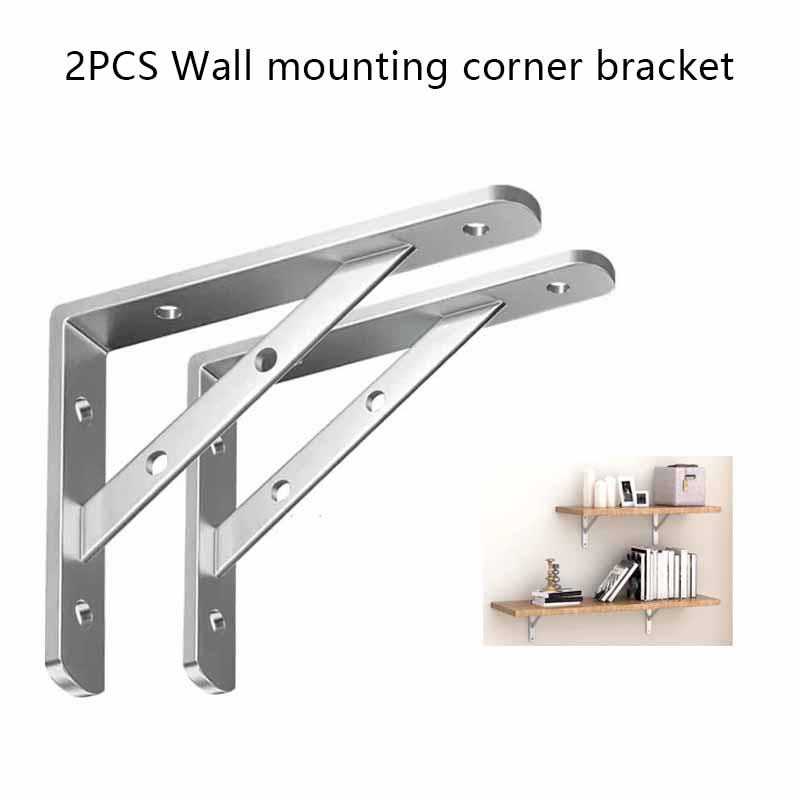 2PCS Stainless Steel Triangle  - огляд і ціна Shelf Bracket Pair