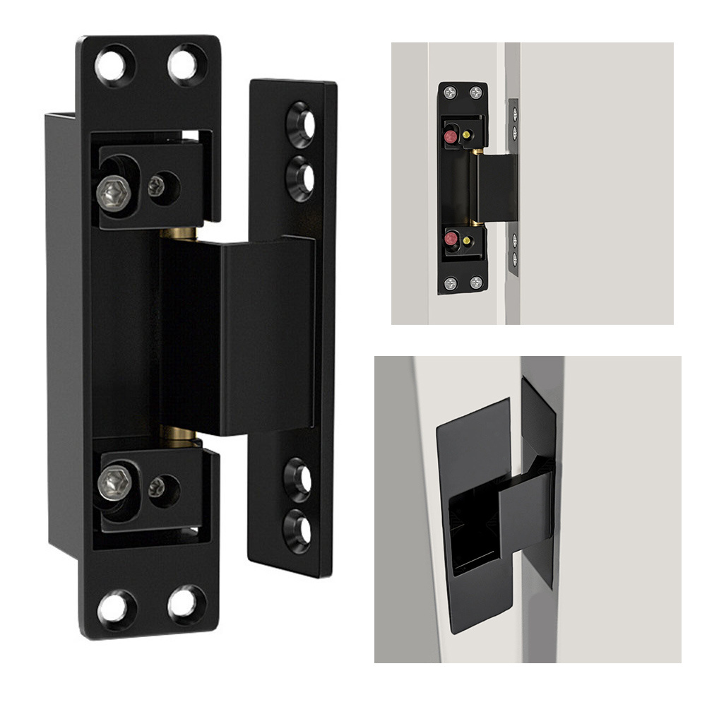 1Pcs Black Door Hinges Invisib - огляд і ціна Furniture Hardware Hinges