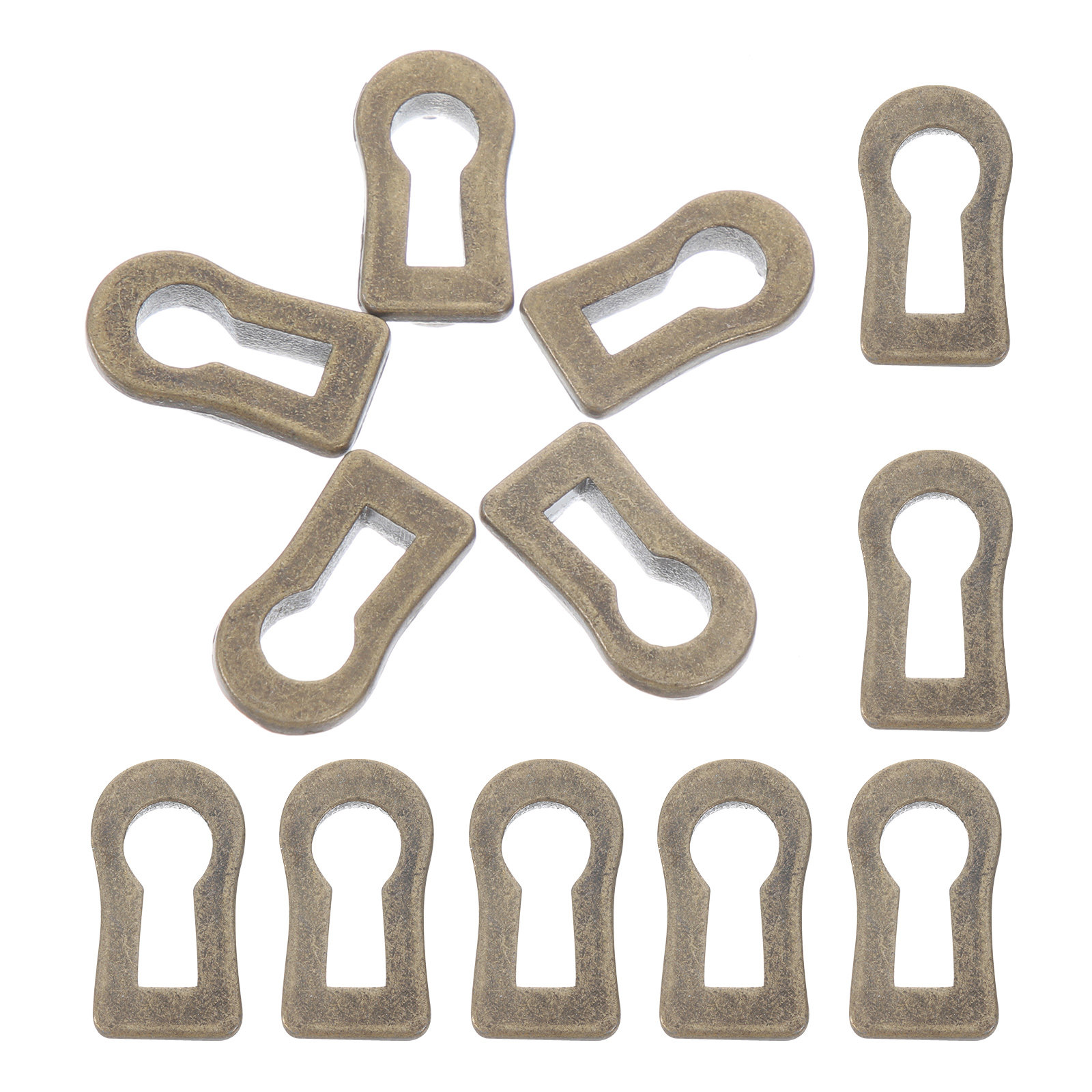 12Pcs Zinc Alloy Oval Keyhole  - огляд і ціна Furniture Hardware Vintage