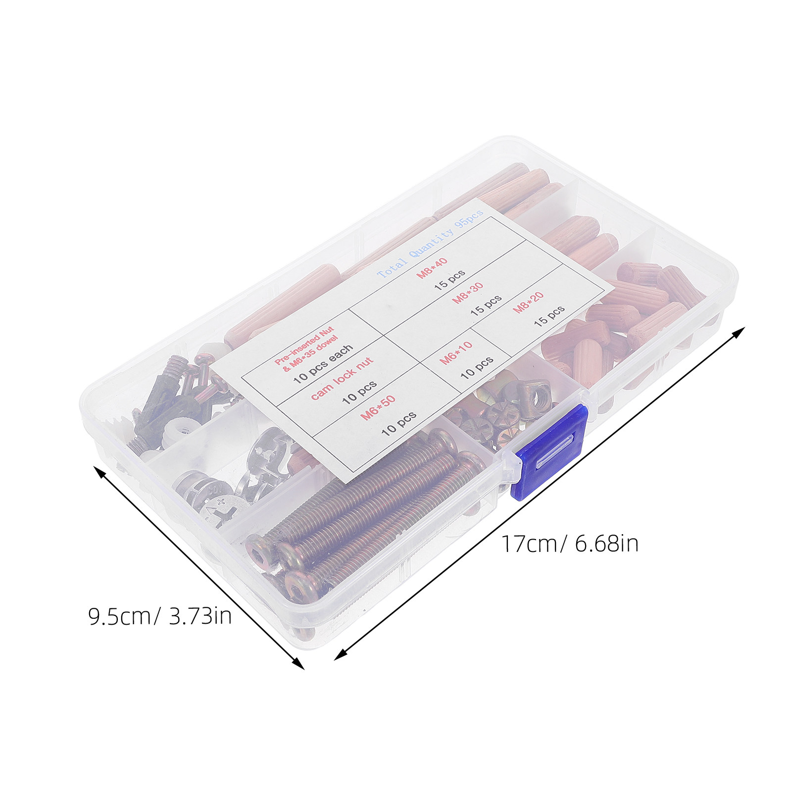 95Pcs Furniture Connector Hard - огляд і ціна Furniture Hardware Wood