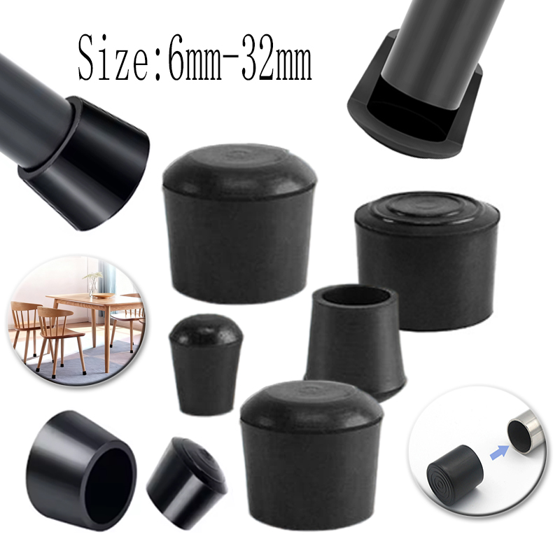 Round Rubber Chair Leg Pad 6/7 - огляд і ціна Furniture Hardware Feet