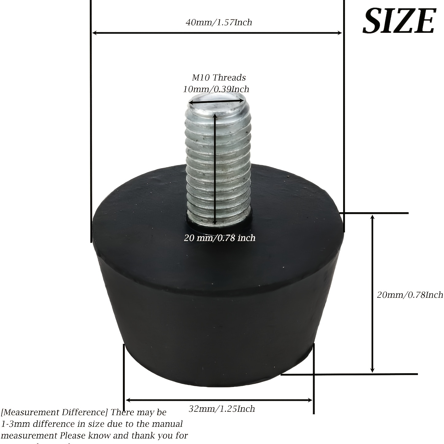 4Pcs Rubber Adjustable Feet Pa - огляд і ціна Furniture Hardware Feet
