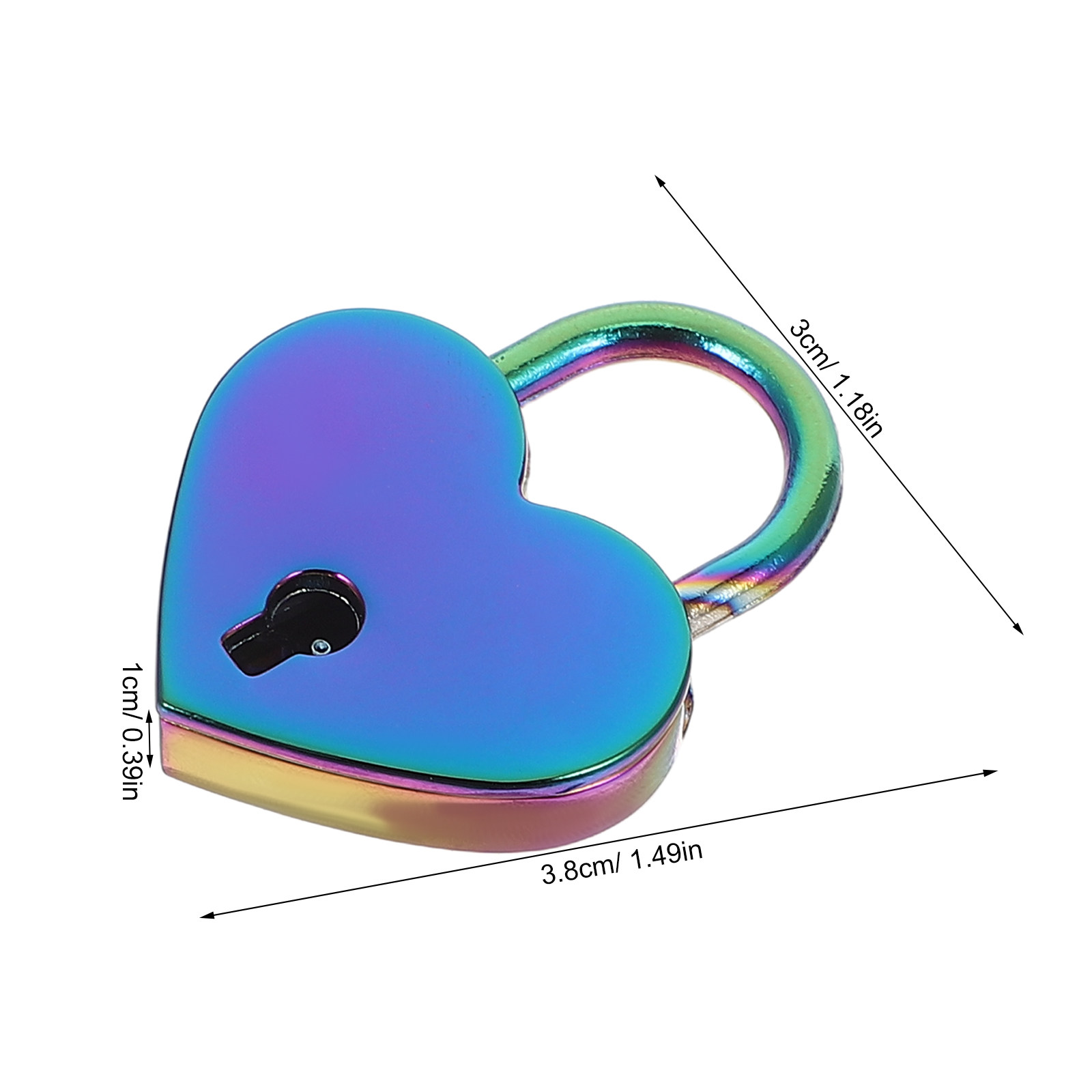 2Set Mini Heart Shaped Padlock - огляд і ціна Cabinet Lock Key