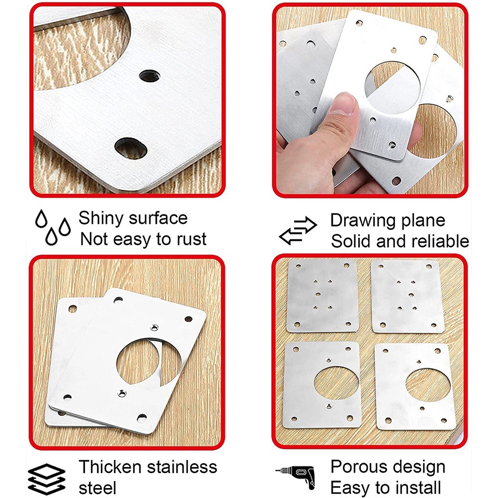 1/2/4/10Pcs Hinge Repair Plate - огляд і ціна Furniture Hardware Repair